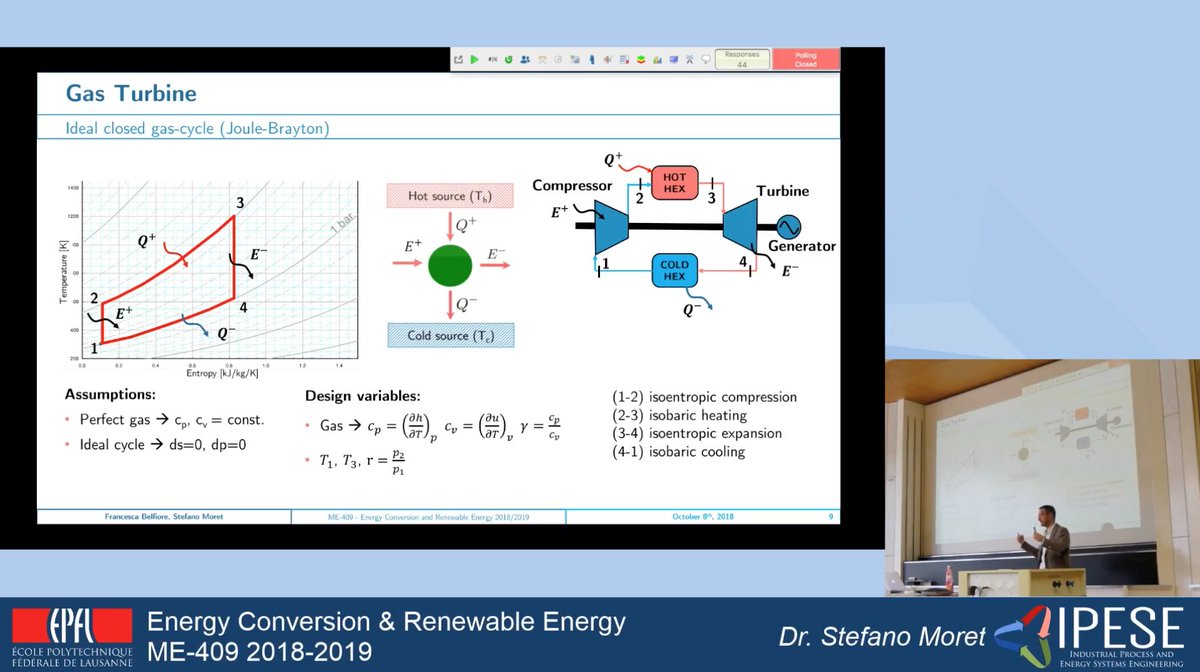 6/ Day4:  #Gas  #Turbine and Combined Cycles for  #electricity production. Lecture content:-  #NaturalGas resource- Gas Turbine: key concepts,  #energyefficiency - Combined Cycle: gas turbine + steam cycle  #onlinelearning  #energy  #EnergyTransition