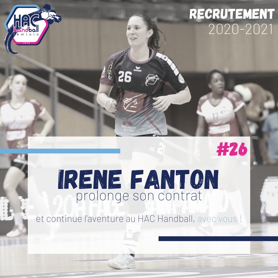 HacHandball's tweet photo. 🆕 Officiel: Irene Fanton poursuit l'aventure au HAC Handball !
Figurant dans le TOP 5 des meilleures buteuses de D2F 👏🏾, la 1/2 centre Italienne Irene 🇮🇹 prolonge l'aventure en Normandie et sera de nouveau #Havraise pour la saison 2020-2021 😍💪🏽
#NousSommesLeHavre @LBE_Officiel https://t.co/Omc75HHOlQ