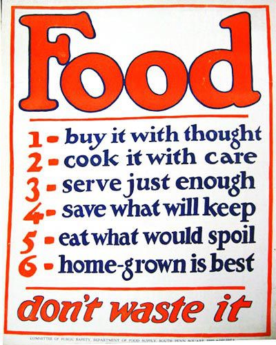 Truesyardmuseum's tweet photo. For this week's recipe we've been looking to the past. Specifically World War 2- as you can see from this propaganda poster the advice remains relevant today and should still be considered #OnceThingsGetBackToNormal https://t.co/14G2HAfKAW