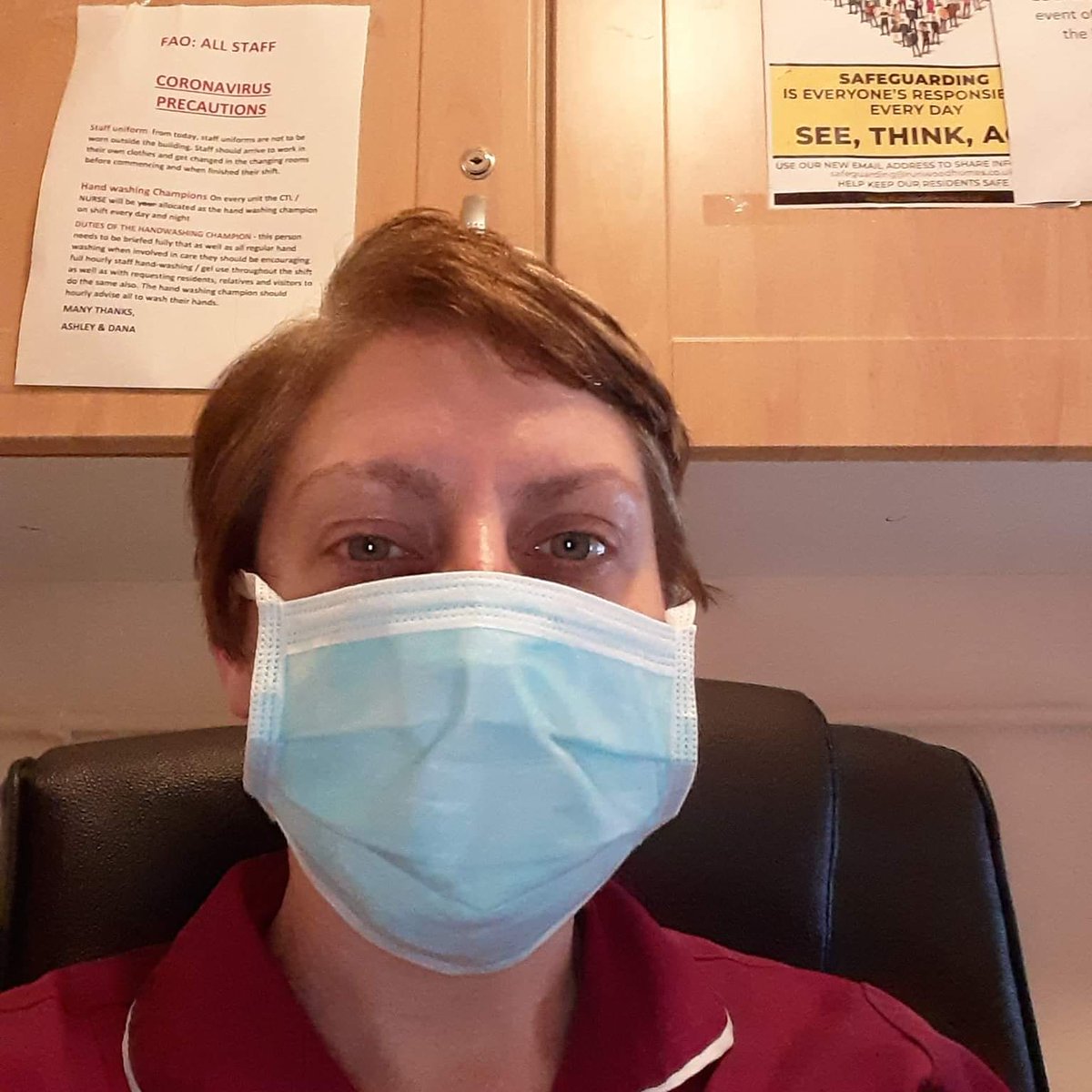 StPatsMaghera's tweet photo. We are proud of Jenny Convery, who left in 1990. Jenny is  a team leader in a dementia unit for a private company.  Currently they are admitting patients from hospitals to free up space to let them fight covid 19.
#SPCheroesonthefrontline
#SPCproud🔵⚪⚫
#SPCStayAtHome https://t.co/O1mCGDPi16