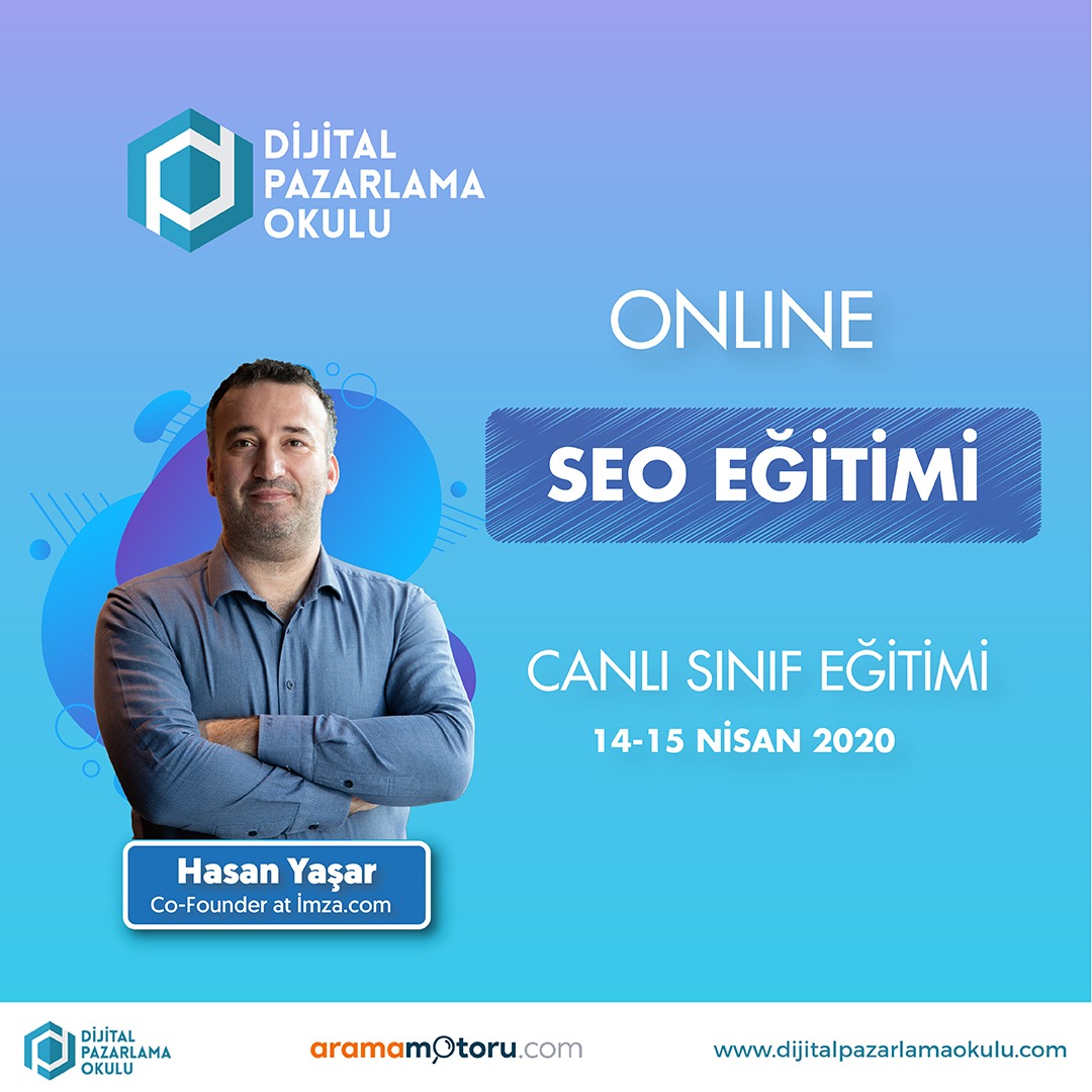 HasanYasar's tweet photo. Bugün ve yarın internet üzerinden @DPO_TR ile birlikte Seo Eğitimi vereceğiz. Detaylar: https://t.co/bbBBKXv1Ax

Kendi kotamdan 1 kişiyi eğitime alabiliyorum, bu tweeti RT edenler arasından 17:00~'da çekiliş yapacağım. Detaylar 👇 https://t.co/a54RZM2IDg
