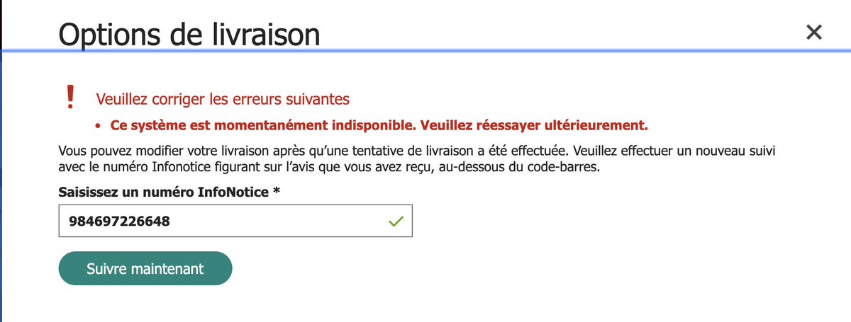 ds_lau's tweet photo. @UPS_FR Bonjour, J'essaye désespérément de rentrer en contact avec vous mais sans succès. Vos services sont HS et je n'ai pas de nouvelle des livreurs ni de mon colis. https://t.co/FOJicRJWcv
