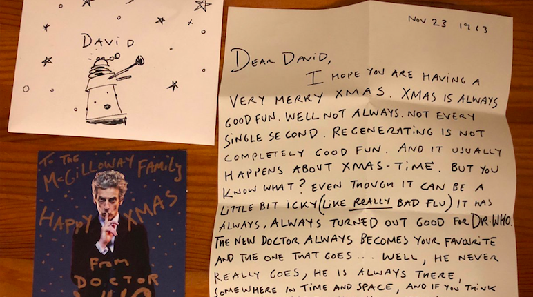 Happy birthday, Peter Capaldi, who wrote this brilliant letter to a young fan. 