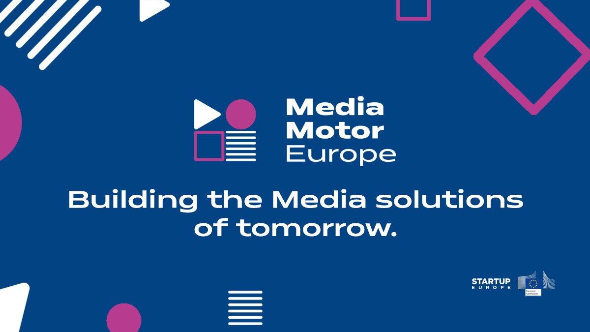 Ready 🚥 set 🏁 go 🏎️! <a href="/MediaMotorEU/">Media Motor Europe</a> is here to support high-potential European #deeptech innovators in building the #Media solutions of tomorrow!

Learn more on this <a href="/StartUpEU/">Startup Europe & Innovation Radar</a> project here 👉 mediamotoreurope.eu