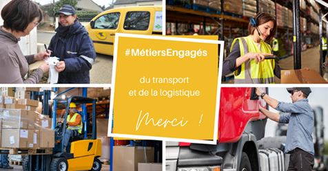 Ils soutiennent par leur travail, l’effort de #solidariteNationale face au #COVID19. Cette semaine #MERCI à tous les travailleurs des transports et de la logistique ! Découvrir leurs métiers 👉bit.ly/3a32cif