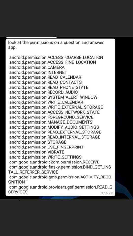 So, why does the GH COVID-19 Tracker which was launched yesterday seeking all these permissions on your Android device? Isn’t this app supposed to just collect your name, email and phone number and predict an outcome? Why all these?  @Citi973  @Joy997FM  #citicbs  #joysms