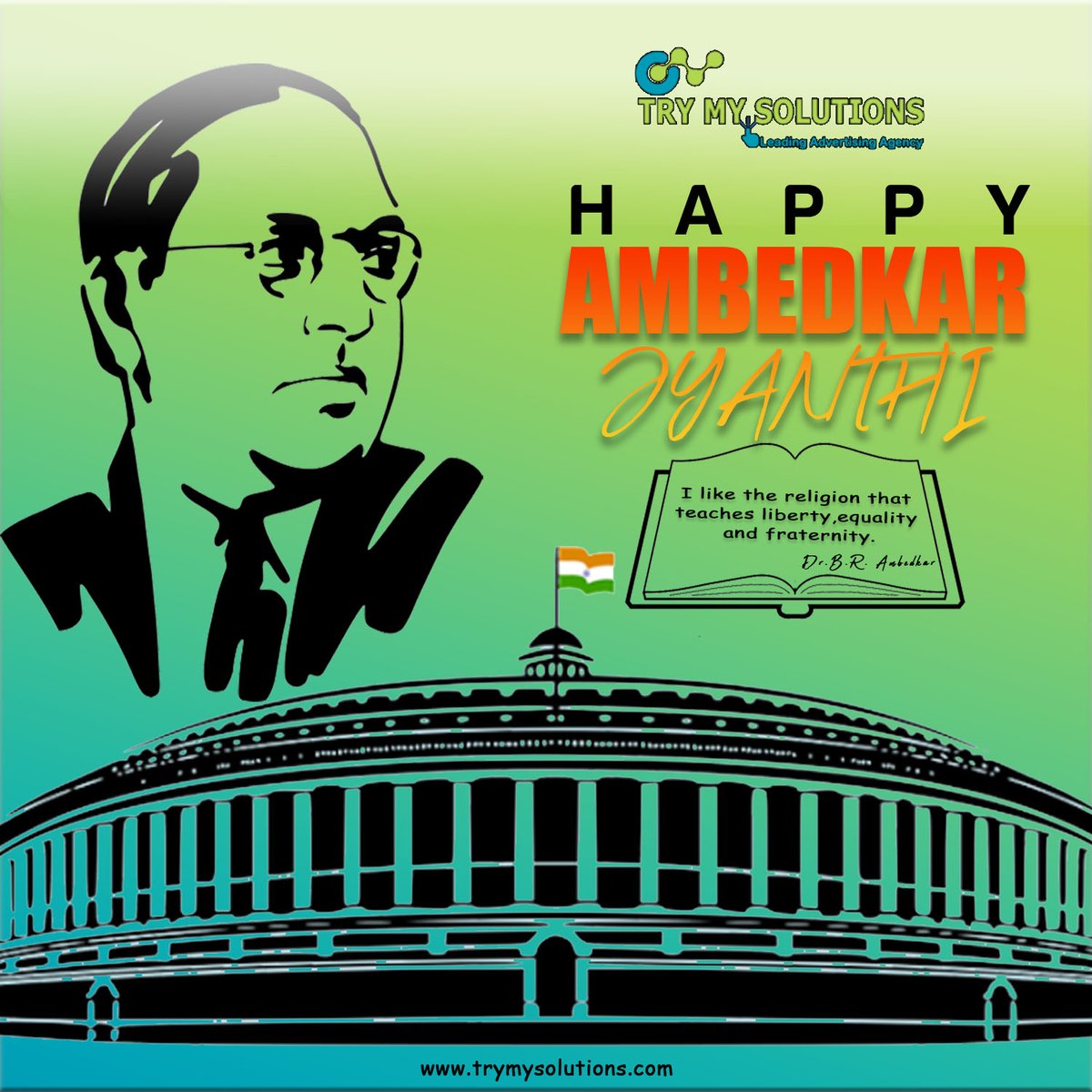 trymysolutions's tweet photo. It is a day to remember Bharat Ratna Dr. B. R. Ambedkar, the originator of the Indian constitution. Let's pledge to uphold the constitutional values and principles of BabaSaheb on his 129th birth anniversary.
#AmbedkarJayanti2020 #BRAmbedkar #trymysolutions https://t.co/TbTxZuNQfr