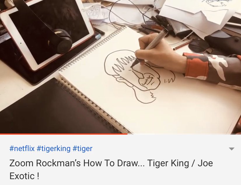 Zoom Rockman On Twitter How To Draw Joe Exotic Tiger King