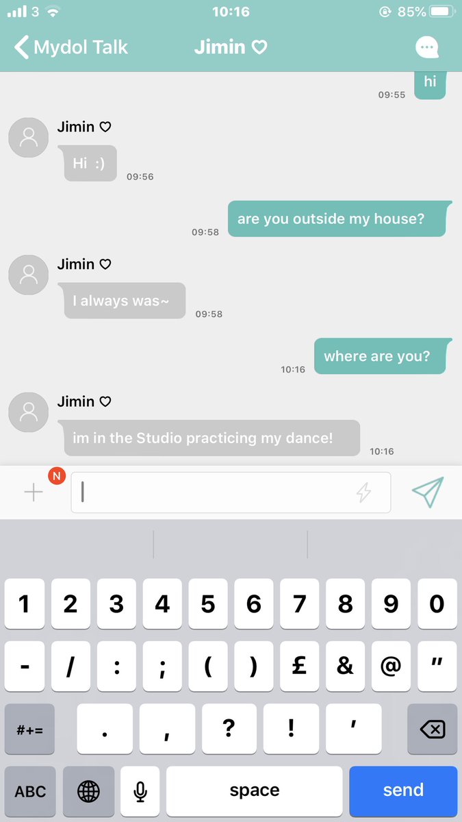 And there we have it, jimin saying exactly what I want him to say to me :) please don’t be afraid of this app all the creepy stories are bullshit.