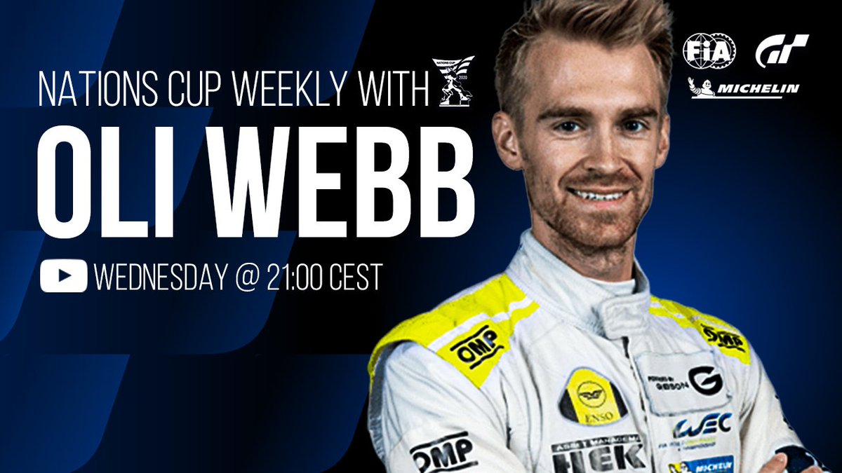 Gran Turismo (@thegranturismo) on Twitter photo Real racer turns sim racer 🏎🎮
Introducing this week's host of #FIAGTC Nations Cup Weekly ... <a href="/FIAWEC/">FIA World Endurance Championship</a> LMP1 star <a href="/oliverjameswebb/">Oliver James Webb</a> 👀 | <a href="/MichelinUSA/">Michelin USA</a> Real racer turns sim racer 🏎🎮
Introducing this week's host of #FIAGTC Nations Cup Weekly ... <a href="/FIAWEC/">FIA World Endurance Championship</a> LMP1 star <a href="/oliverjameswebb/">Oliver James Webb</a> 👀 | <a href="/MichelinUSA/">Michelin USA</a>