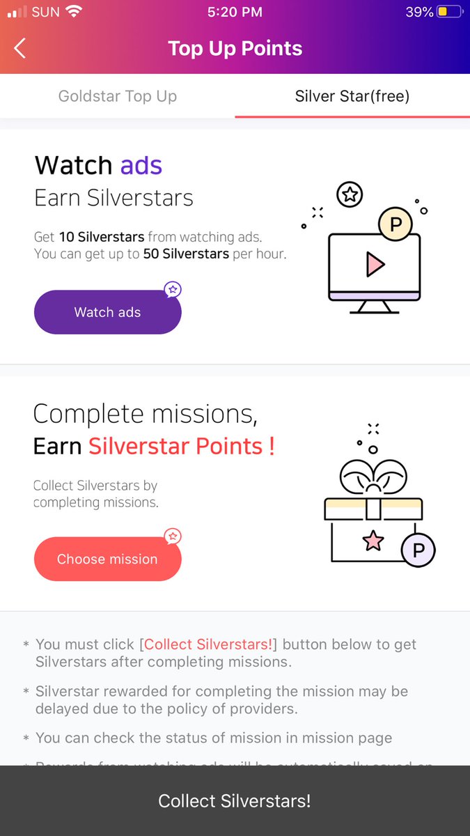 STARPASS VOTING PREPARATION • download the starpass app• this one’s optional since we’re not yet sure if they’ll gonna be nominated for the show• watch ads & collect silver stars [up to 50 stars per hour]• last pic is the chart example• it’s better to be prepared!