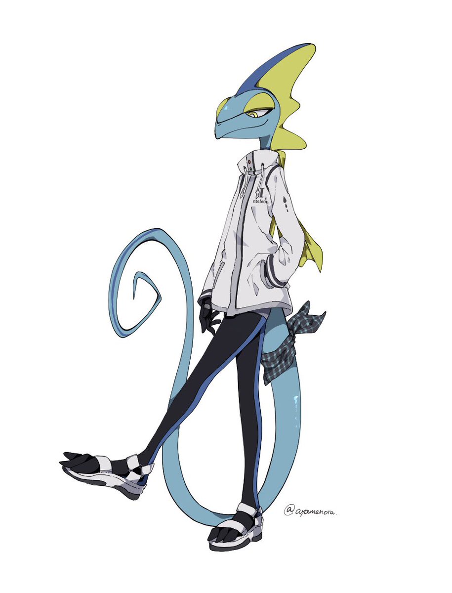 solo pants shoes jacket pokemon (creature) male focus white background  illustration images