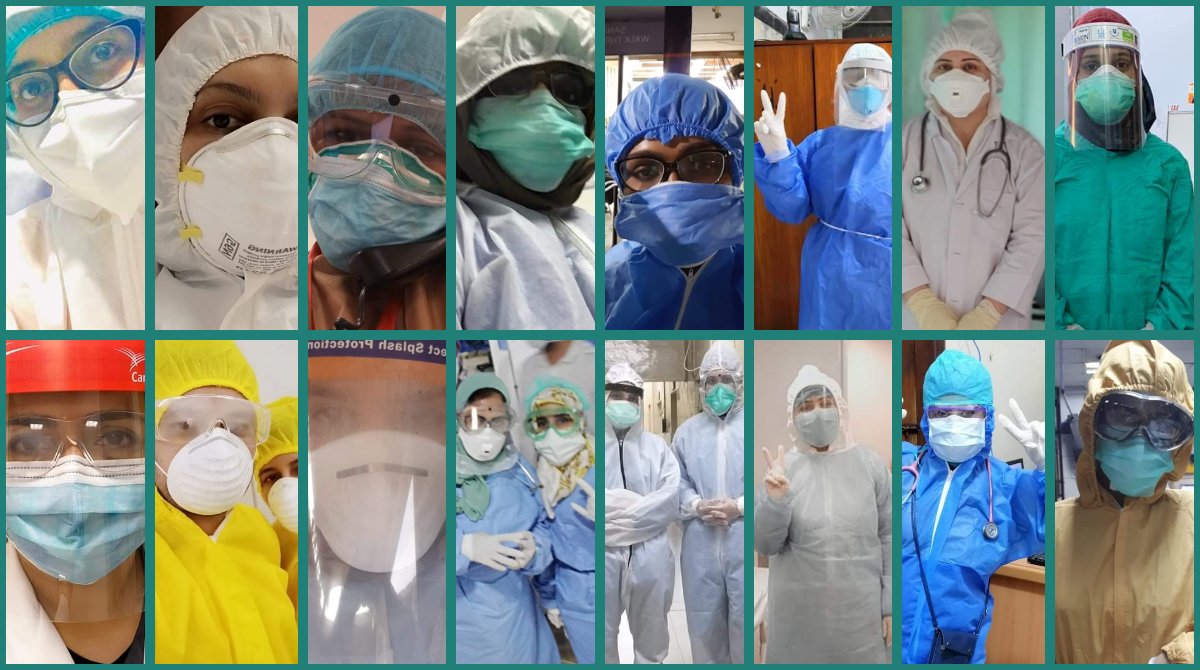 RoomiAziz's tweet photo. (S)Heroes on the Frontline!  #COVID19Pakistan 
#MustNotForget 
@womeninGH @WGHPakistan @PKWomeninMed https://t.co/b2uIT3nYBI