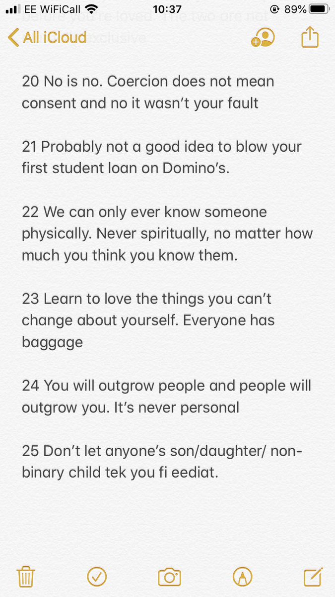 No one asked but here’s a list of 25 things I’ve learned before turning 25