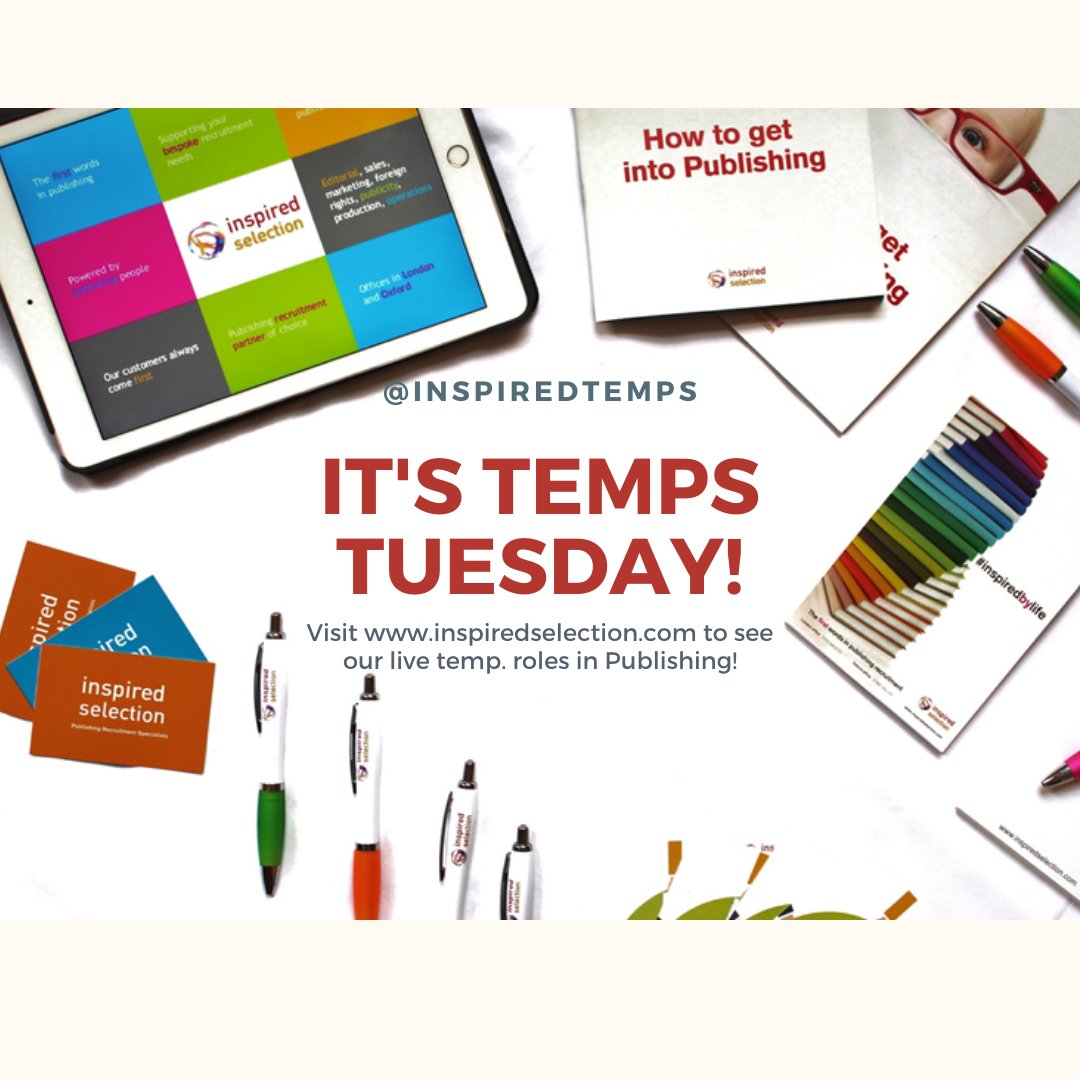 Inspiredjobs's tweet photo. If you are available for temp work and have experience in #publishing do get in touch wiht j.hooper@inspiredselection.com #temps #jobsinpublishing #tempstuesday https://t.co/rsQiLM22zv