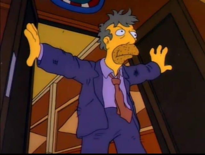 iresimpsonsfans's tweet photo. Showing up to your kitchen at 9:17 late for work again. https://t.co/cjOxkXoJB8
