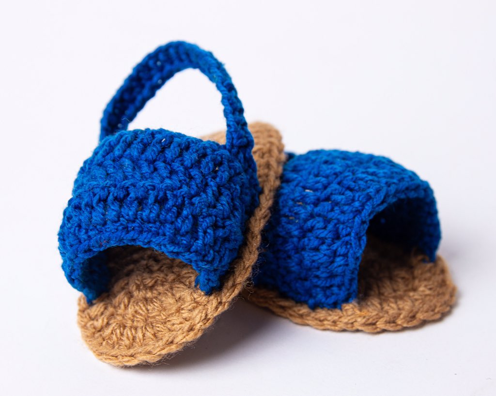21 Days of Crochet.Baby Sandals