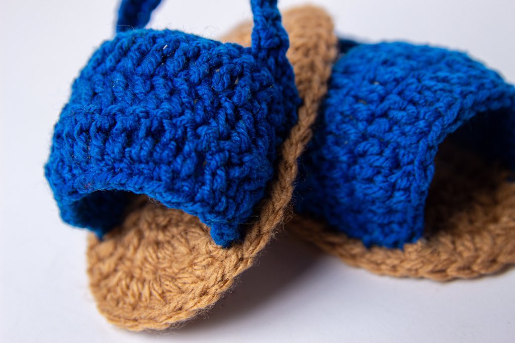 21 Days of Crochet.Baby Sandals