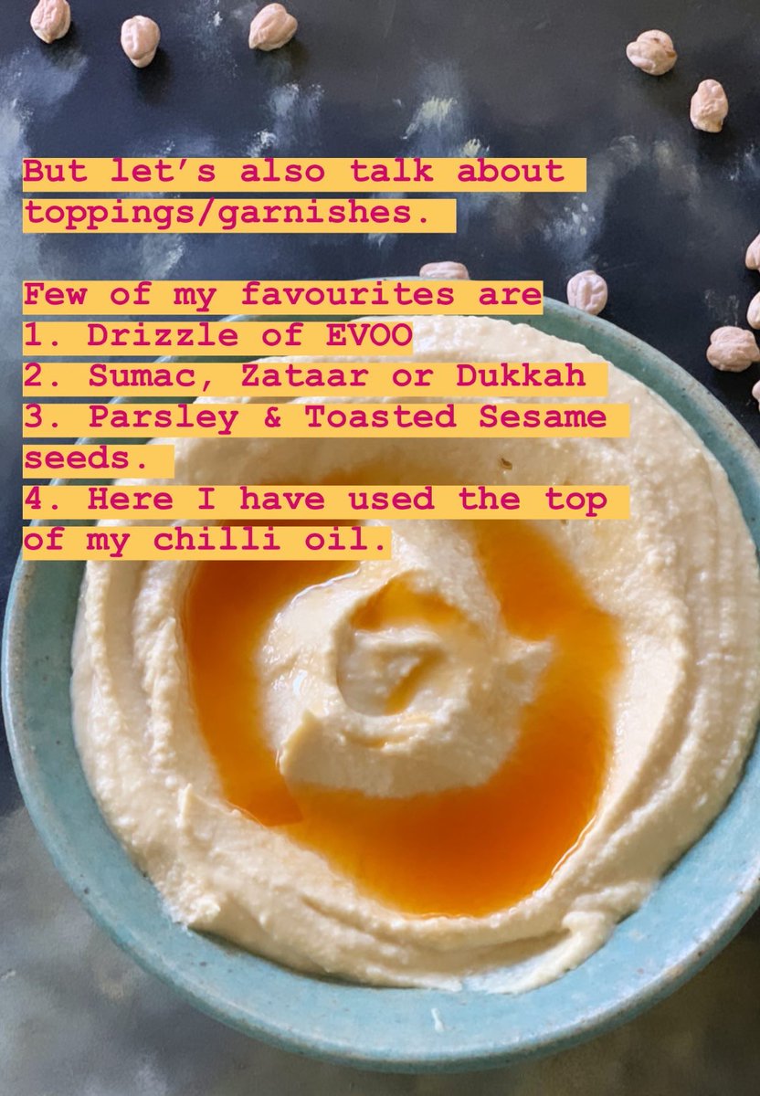 That’s it the basic hummus is ready. Let’s talk about toppings though