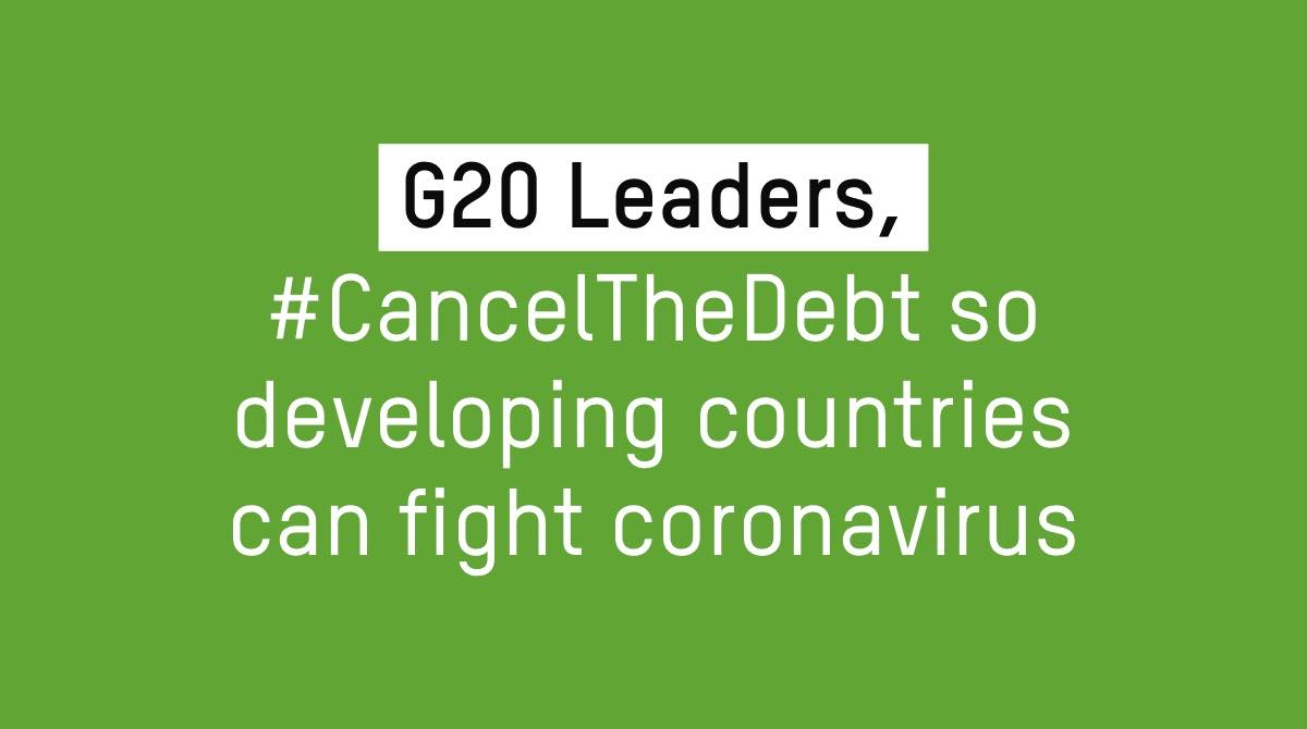 oxfamgb's tweet photo. Up to 64 countries spend more on external debt payments than on public healthcare. Today is the global day of action, we are calling for #G20 leaders to #CancelTheDebt to help the world’s poorest countries fight #COVID19. Share if you agree. Find out more👉https://t.co/lVorOqAaqM https://t.co/BmVZlhQByv