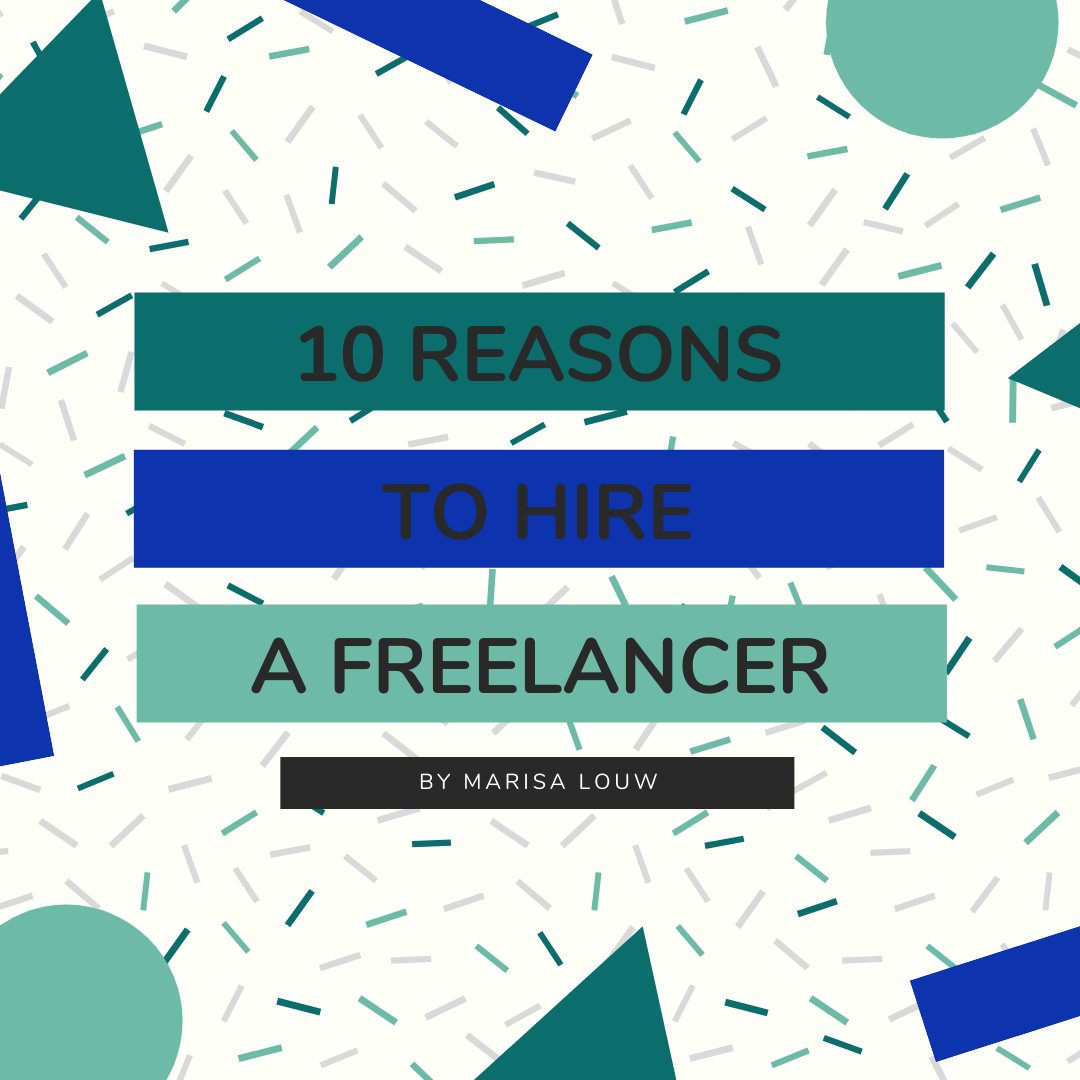 10 Reasons why you should consider hiring a professional freelancer during and after lockdown: cc  @Bizcommunity  @MarkLives  @safrea  #freelancing  #businesstips  #LockdownSA Read the  #Thread