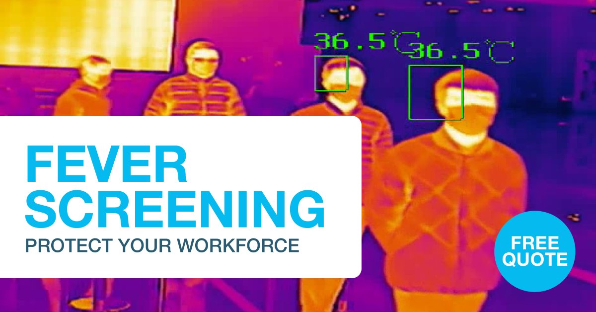 classafands's tweet image. Now installing Fever Screening solutions. Restricting access to people with high temperatures helps reduce the spread of infection and protects your staff. #keepyourstaffsafe