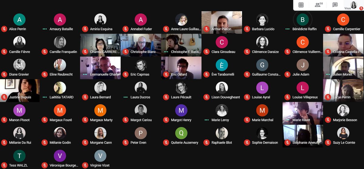 MonetRP's tweet photo. L'équipe @MonetRP au complet pour attaquer cette nouvelle semaine 💪

Deux clans en cette matinée post-Pâques :
➡️ La team "J'assume ma tête"
➡️ La team "Mince, ma caméra ne marche plus !"

#confinementJour29 https://t.co/4PnEhoBZvA