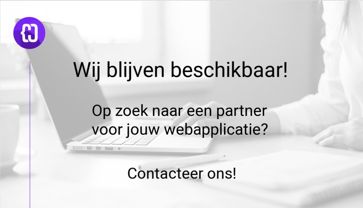 Codana_agency's tweet photo. Ons team staat meer dan ooit klaar om je te adviseren met onze expertise, passie en kennis voor webapps. Contacteer ons nu en dan bekijken we graag wat we voor jou kunnen betekenen. 💻💜 #samentegencorona #webapps #codana https://t.co/CXmVR8j7aO