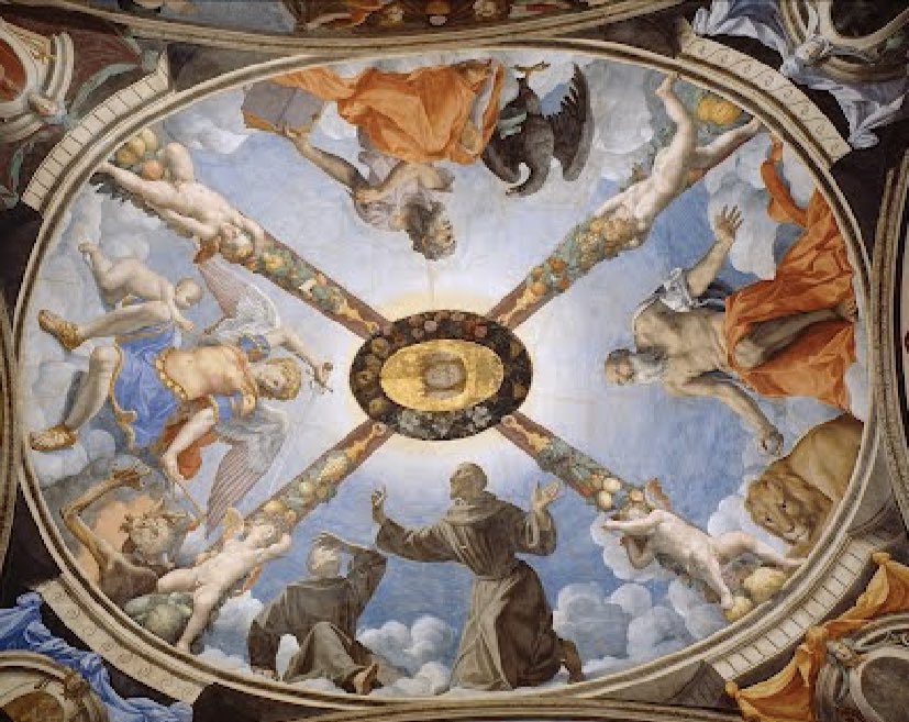 Ceiling of the chapel of Eleonora of Toledo, Bronzino (Palazzo Vechio Museum📍 Italy)
