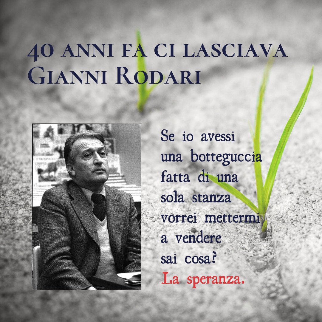 IACDesignRoma's tweet photo. 40 anni fa ci lasciava Gianni Rodari.

Noi lo vogliamo ricordare così.

#GianniRodari #Speranza https://t.co/XKmoFUDHZJ