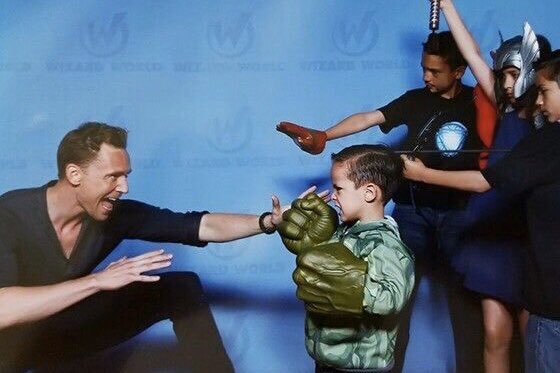  #TomHiddleston And kids