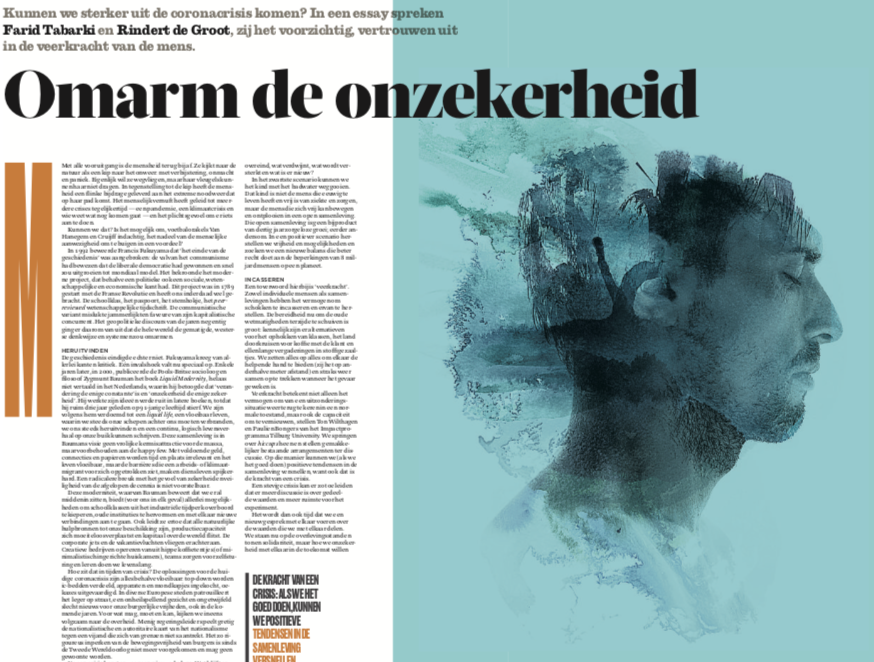 studiozeitgeist's tweet photo. .@faridtabarki &amp; @rindertdegroot schreven voor 
@FD_Nieuws een essay over weerbaarheid in tijden van crisis: omarm de onzekerheid. 

"Een stevige crisis kan er zo toe leiden dat er meer discussie is over gedeelde waarden &amp; meer ruimte voor het experiment"

https://t.co/qyhutgbnZ6 https://t.co/4pxeK00Tgd