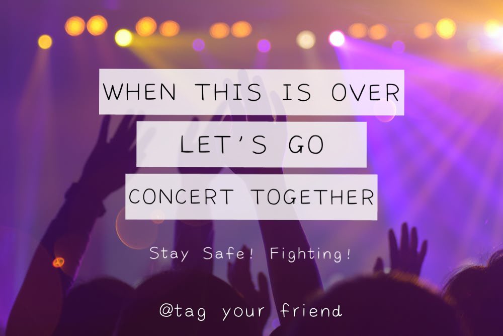 GoyangiKoreaMY's tweet photo. "Promise me. When this is over, let's go concert together and have fun."
Who's thinking the same? 🙋♀️
@tag your concert buddies.
#covid19 #missmyidol #concertplease https://t.co/QTdmXPS2iX