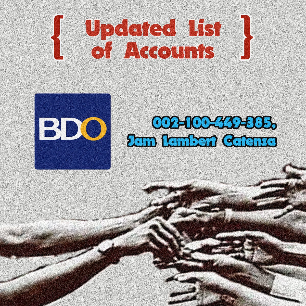 By donating 50 PESOS, it could help our fellow kababayans who are affected by the current situation.We are currently limiting our beneficiaries to1. ON-CALL CONSTRUCTION WORKERS2. ON-CALL LABANDERAS3. MANGANGALAKAL (Junk collectors)Each kababayan will receive a cash (cont)