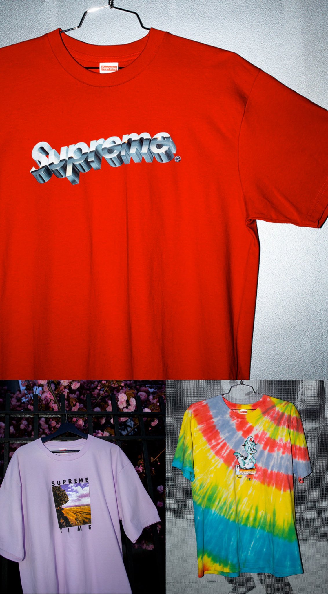 supreme morph tee tie dye