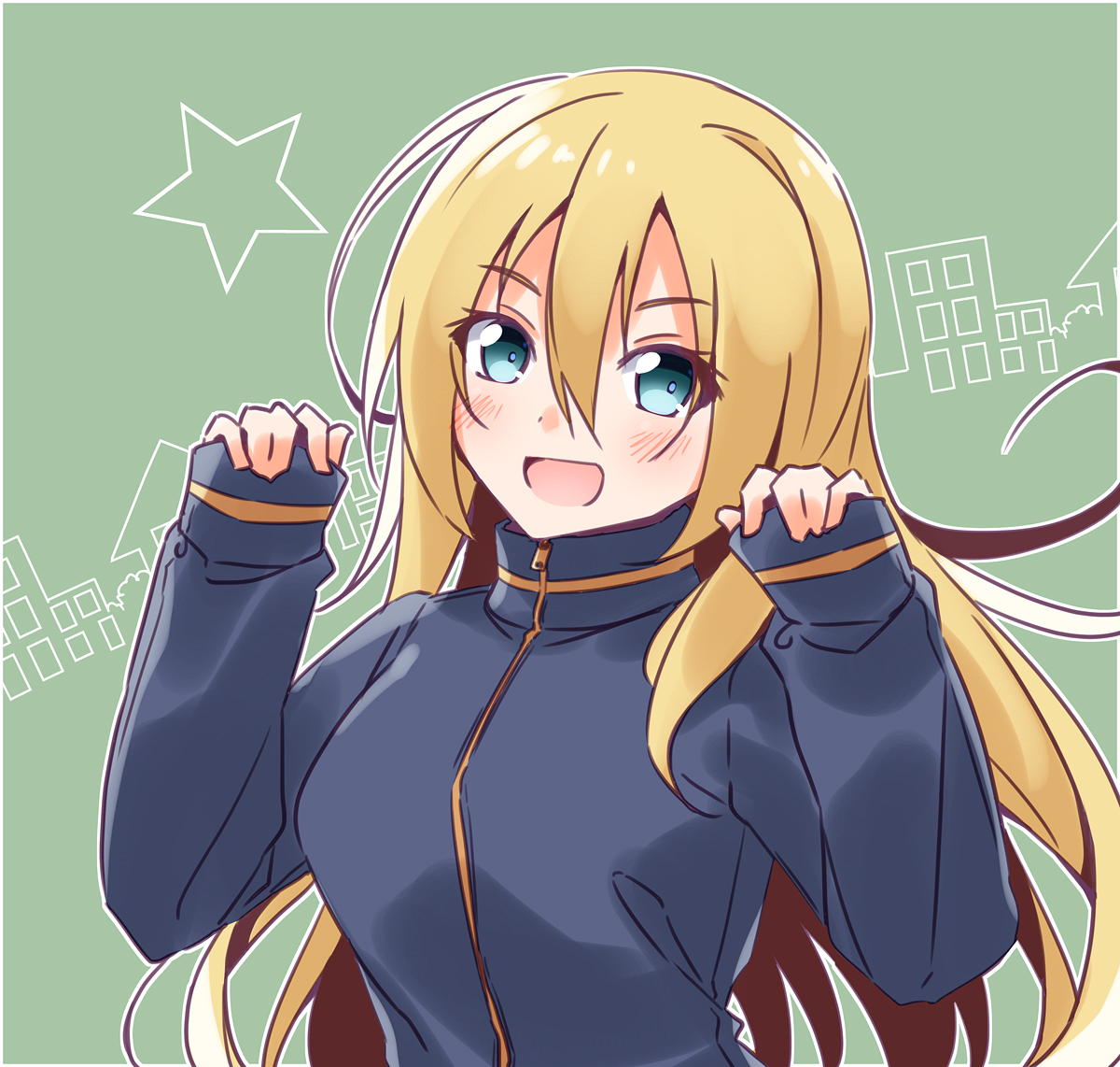 穏乃ジャージの大星淡とオマケの1枚 Vri ブリ のイラスト 穏乃ジャージの大星淡とオマケの1枚 Vri ブリ のイラスト