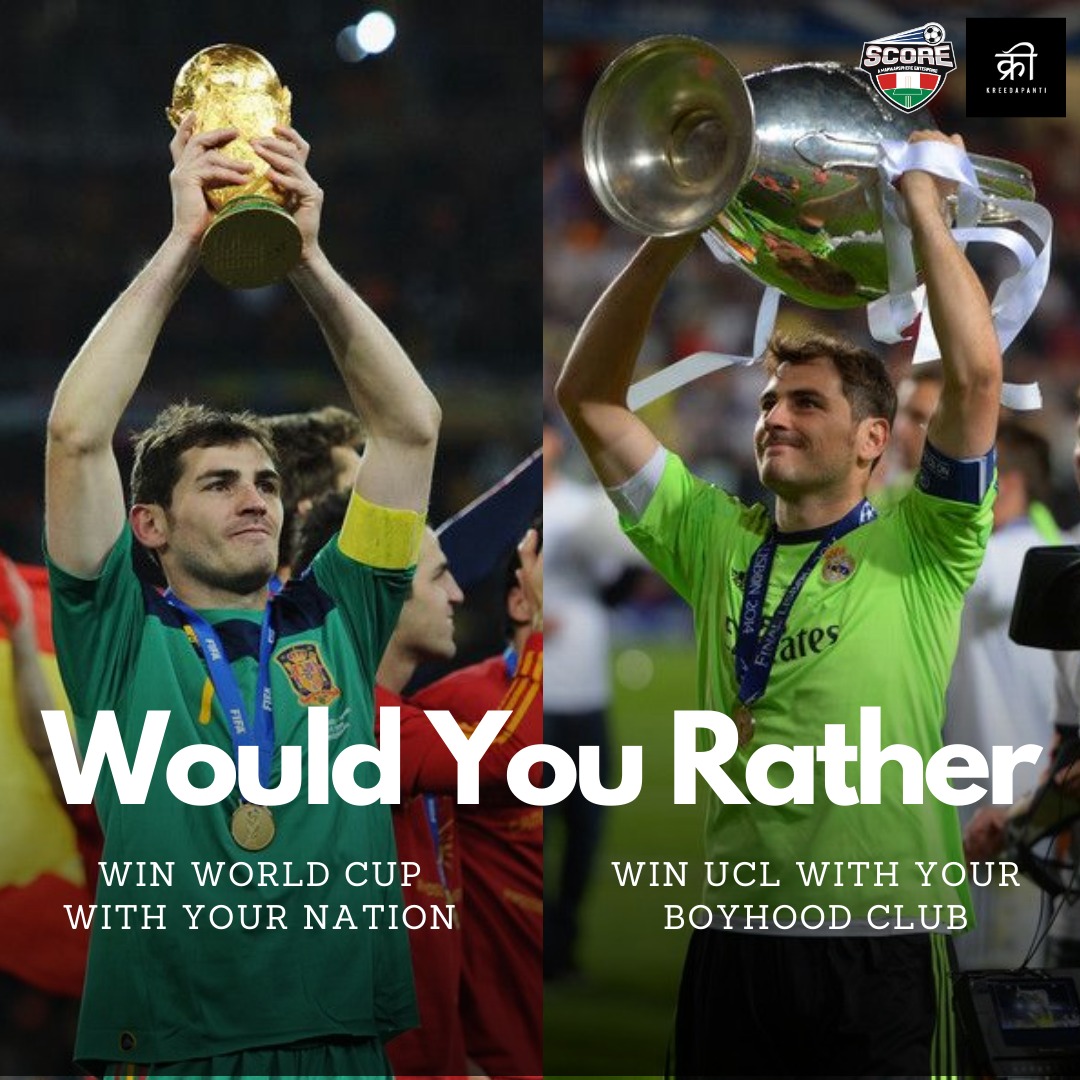 KreedaPanti's tweet image. We'd probably go for the World Cup. What would you choose? 🏆🏅

#Football #Soccer #Fifa #ChampionsLeague #UEFA #L4L #TheBeautifulGame ⚽