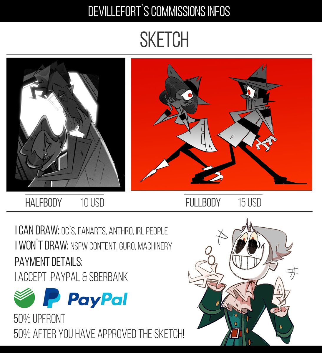 COMMISSIONS ARE OPEN (till 21.04)! 

If you are interested in getting one, please DM me! 