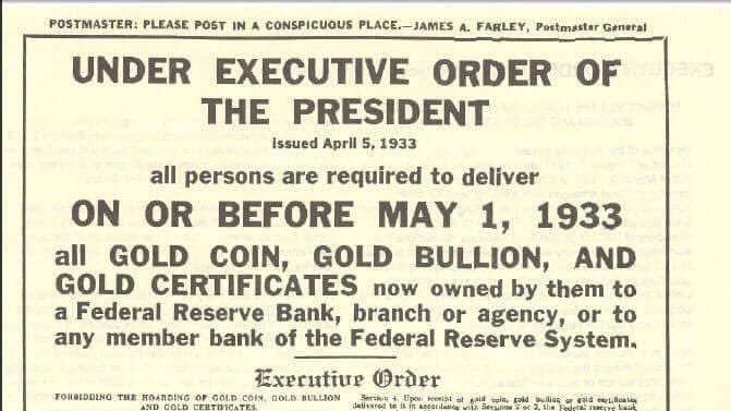 LeahHoustonMD's tweet photo. #FunFact As a subtle jab to central banks, Satoshi chose April 5th: the date the US made gold ownership illegal through #EO6102. #Satoshi also chose 1975 for the year of their birth which is the year US citizens were allowed to own gold again. 😉#Crypto #Bitcoin https://t.co/pzkYnP2fei
