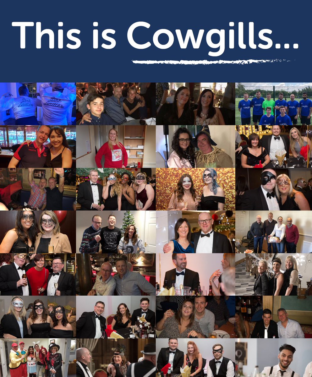 At Cowgills we're a pretty sociable bunch, we are all missing each other terribly, but as the Queen said 'we’ll meet again'.
So here is a photo collage of some of our colleagues in happy times.

#weareourpeople #teamwork #thisiscowgills #bolton #manchester