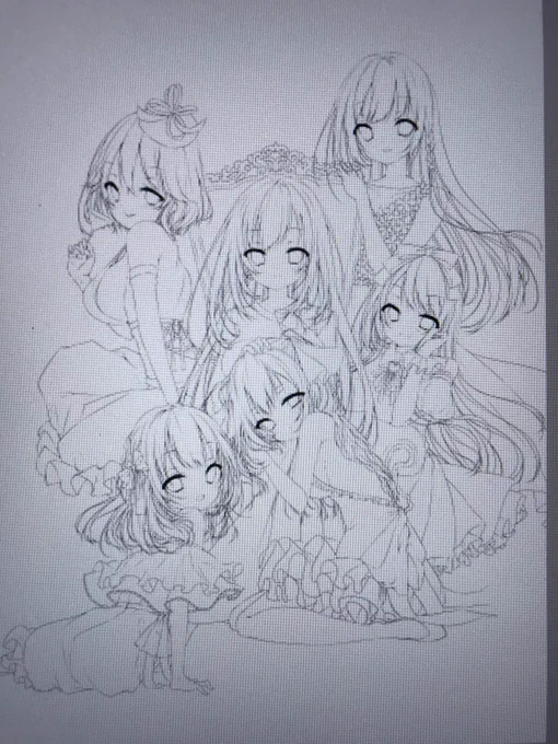 とりあえず線画おしまい 