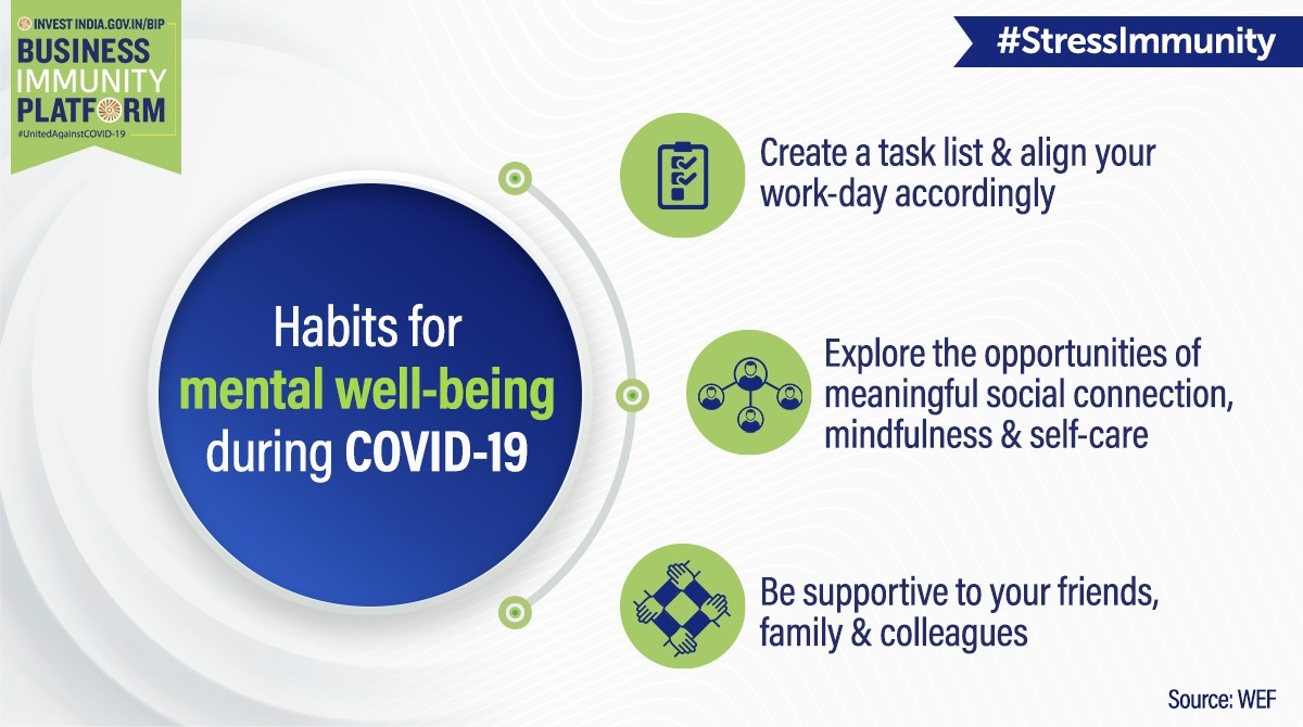 investindia's tweet photo. #StressImmunity
As the #COVID19 lockdown gets extended, it is time to adopt healthy habits to maintain our mental well-being!
Know more: https://t.co/lnLKdmhLqv
#mentalhealth #HealthForAll #SwasthaBharat #COVID19India #IndiaFightsCorona @wef @MoHFW_INDIA @PMOIndia @DrHVoffice https://t.co/zv5cftVJOZ
