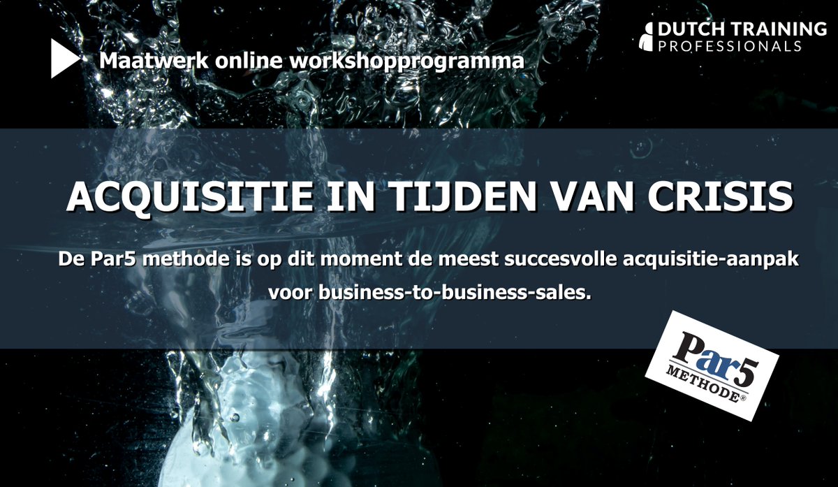 We bieden alle sessies en programma’s aan op basis van ‘pay what you can’. Kennis delen gaat voor geld verdienen op dit moment. 💙
@3to1SalesArtist  <a href="/RonHubbers/">Ron Hubbers</a> #sales #acquisitie #sales

dutchtrainingprofessionals.nl/special/acquis…