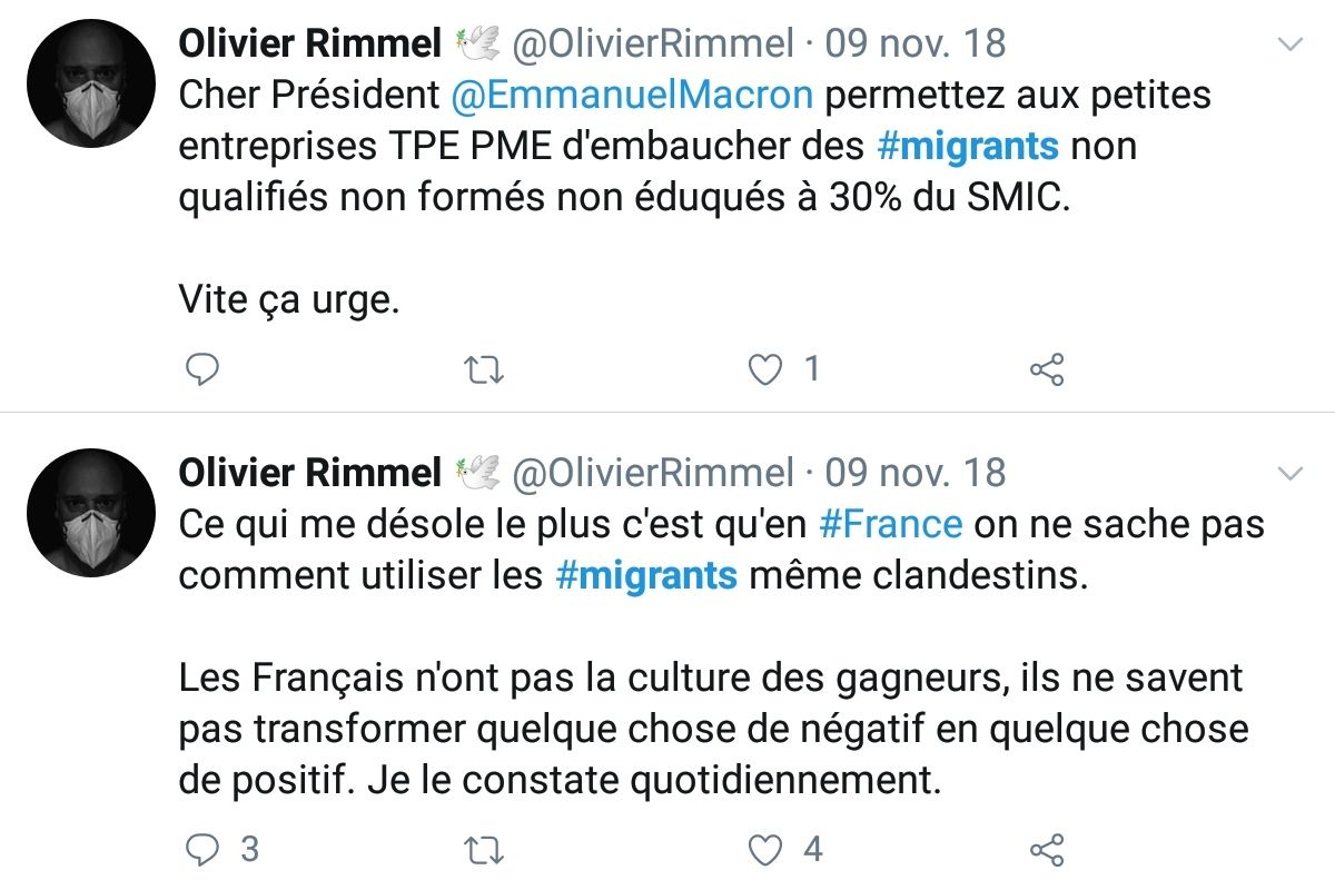 25/25On notera qu'Olivier se veut rassembleur, il propose ses salades à tout le monde, de Macron au RN (ses dialogues avec J. Messiah sont absolument gaguesques) A suivre pour les aventures d'O. Rimmel contre les méchantes collégiennes islamophobes ds un autre thread