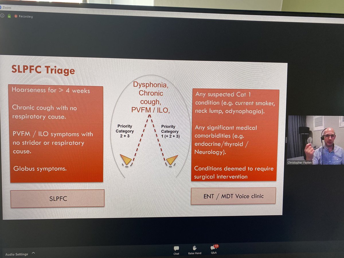 JenButlerSLT's tweet photo. Thank you @chrispaytenSP for such useful data on the practicalities and value of ENT SLT initial triage.
#voice #cough #PVCM #induciblelaryngealobstruction @annahanson80 @CenVoice https://t.co/H762uVr6sA