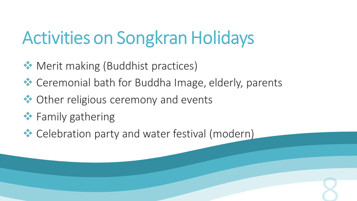 Since most of international Wanjaiis are interested in the Songkran Days as seen through Gulf's IG posts, I want to share the PPT slides about Songkran that I did for my assignment...(The terms I used in the slides are based on my Eng uses) #ThaiwithNet  #หวานใจมิวกลัฟ