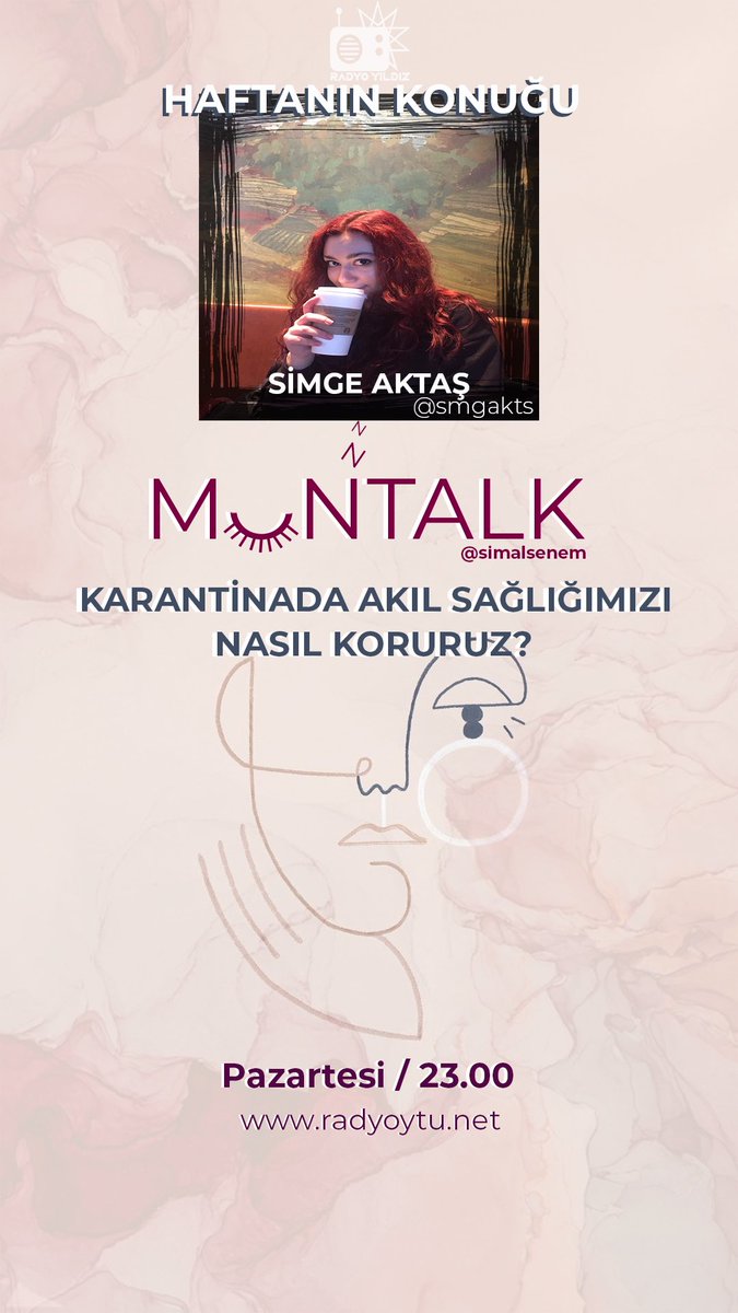 MONTALK'ta bu haftanın konuğu Simge Aktaş ile "Karantinada akıl sağlığımızı nasıl koruruz?" konuştuk. Kaçıranlar ve yeniden dinlemek isteyenler aşağıdaki podcast linkinden ulaşabilirler!✨
•
open.spotify.com/episode/5zFo8n…
