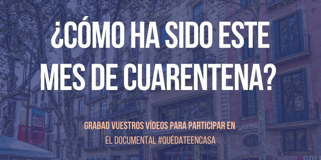 Ho hace un mes desde que se decretase el estado de alarma y con ello el confinamiento forzado para la mayoría de la población. 

¿Cómo ha sido este mes? ¿cómo explicarías lo que ha ocurrido desde el primer día hasta hoy? ¿cómo has vivido estas semanas?
#14Abril #COVID2019