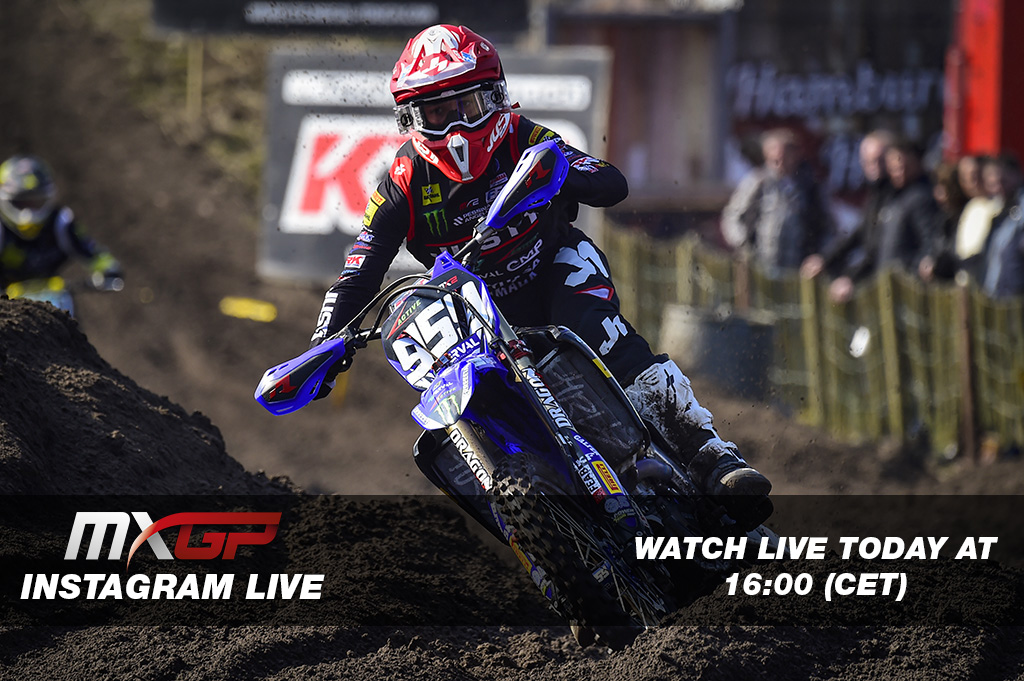 For today's #MXGPatHome Maxime Renaux will be joining <a href="/pmalin11/">Paul Malin</a> on MXGP's Instagram for a LIVE chat about what the MX2 rider has been up to, since his podium at Valkenswaard! 🏆  

Tune in at 16:00 CET on Instagram! 📱⏰
#MXGP #Motocross