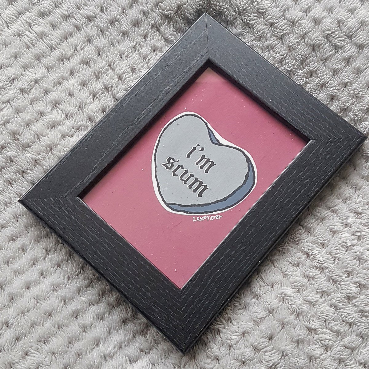 love hearts (a6)only "piss" is still available but i can recreate them or make a custom phrase of colour scheme for £20 each